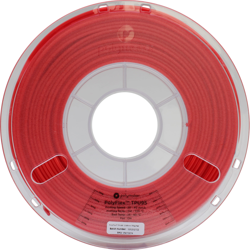 PolyFlex TPU95 Rouge - 2.85mm - 750 g (2)