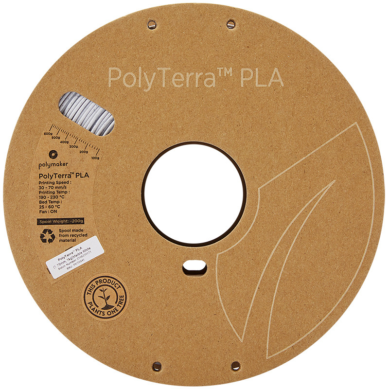 PolyTerra PLA Blanc Marbre (Marble White) - 1.75mm - 1 kg