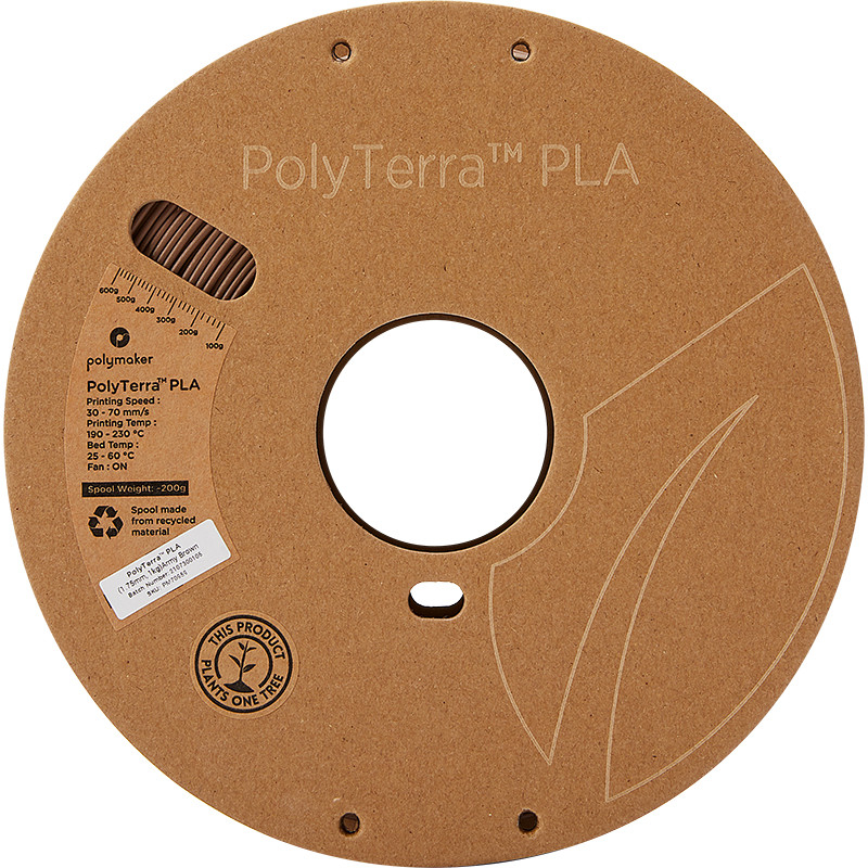 PolyTerra PLA Marron Armée (Army Brown) - 1.75mm - 1 kg