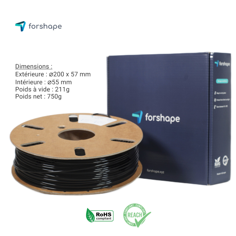 PLA Vert Foncé Forshape Premium - 2.85mm - 750g