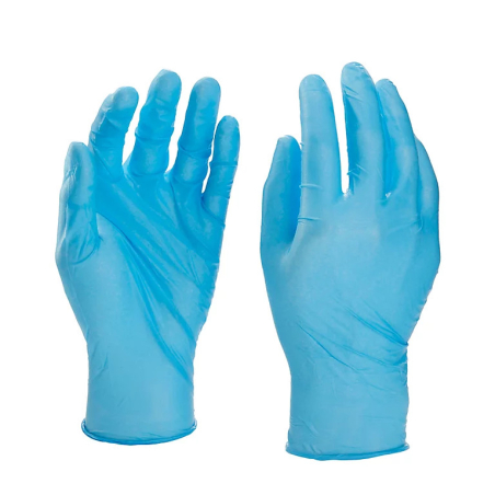 Gants de Protection Nitrile Bleu - x100 Taille L