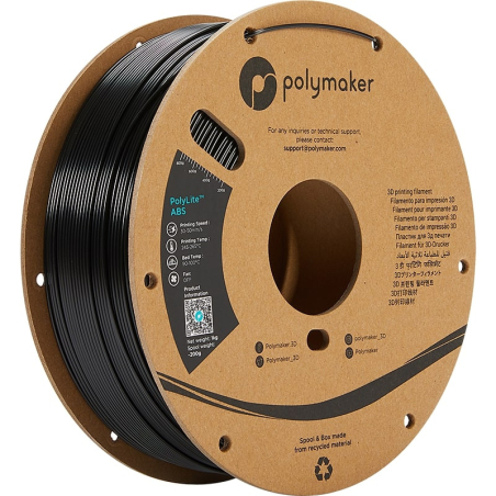 Filamento ABS Nero PolyLite - 1.75mm - 1 kg