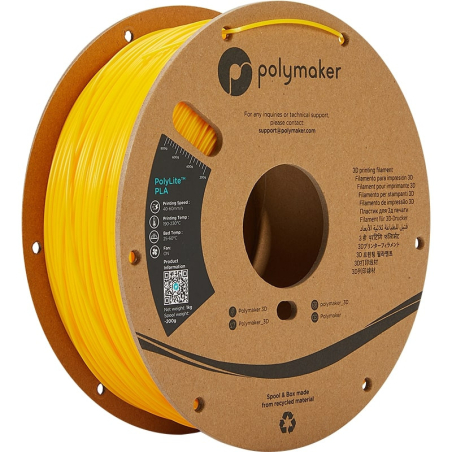 PolyLite PLA Giallo - 1.75mm - 1 kg