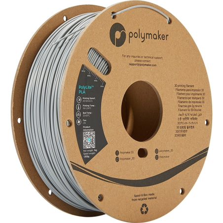 PolyLite PLA Grigio - 1.75mm - 1 kg