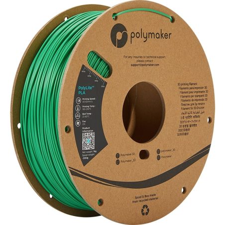 PolyLite PLA Verde - 1.75mm - 1 kg