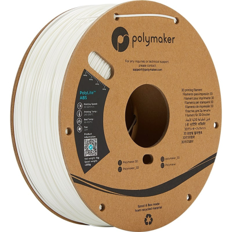 PolyLite ABS Bianco - 1.75mm - 1 kg