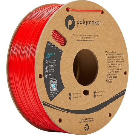 PolyLite ABS Rosso - 1.75mm - 1 kg