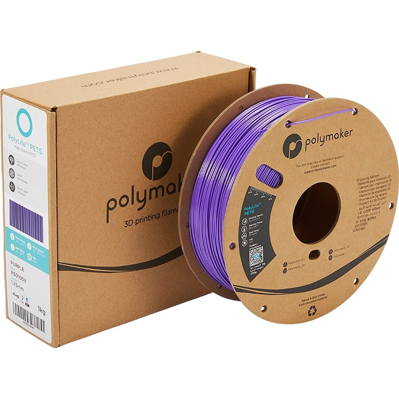 Emballage PolyLite PETG Violet  - 2.85mm - 1 kg