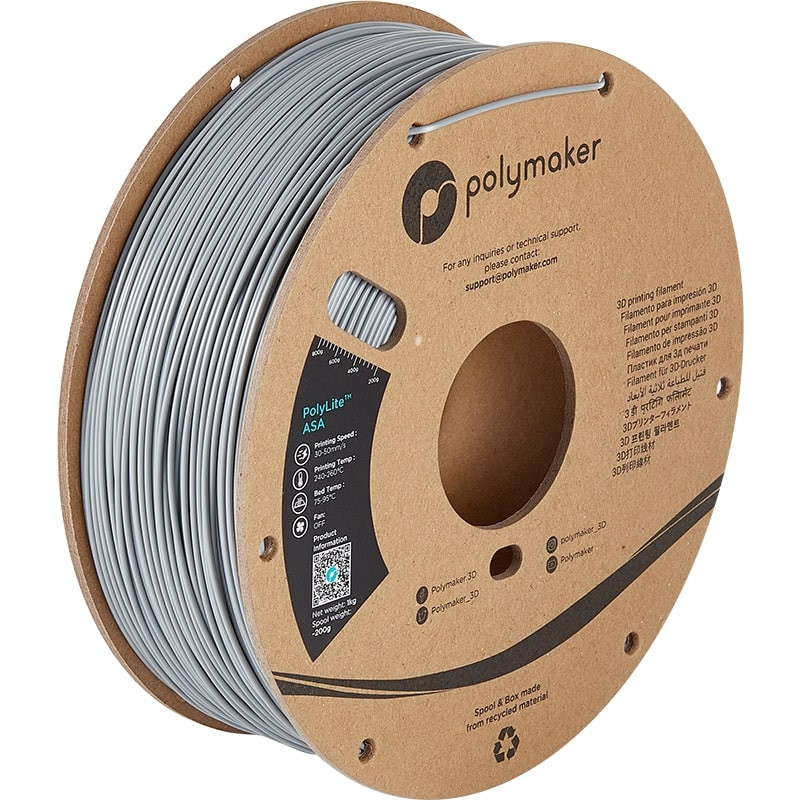 Filament ASA Gris - 2.85mm - 1 kg