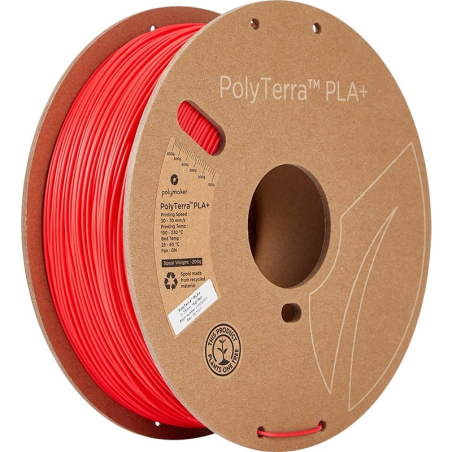 PolyTerra PLA+ Rosso - 1.75mm - 1 kg