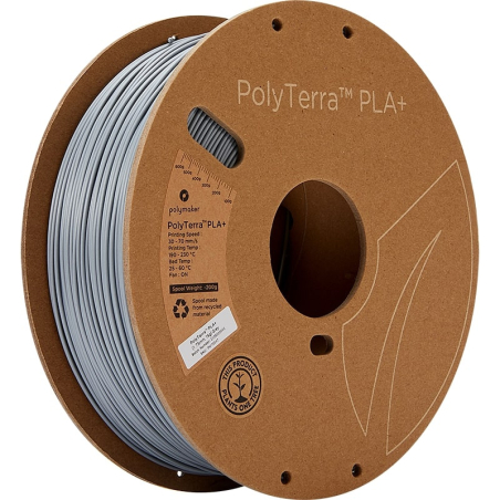 PolyTerra PLA+ Grigio - 1.75mm - 1 kg