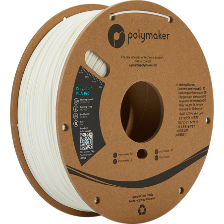 PolyLite PLA Pro Bianco - 1.75mm - 1 kg