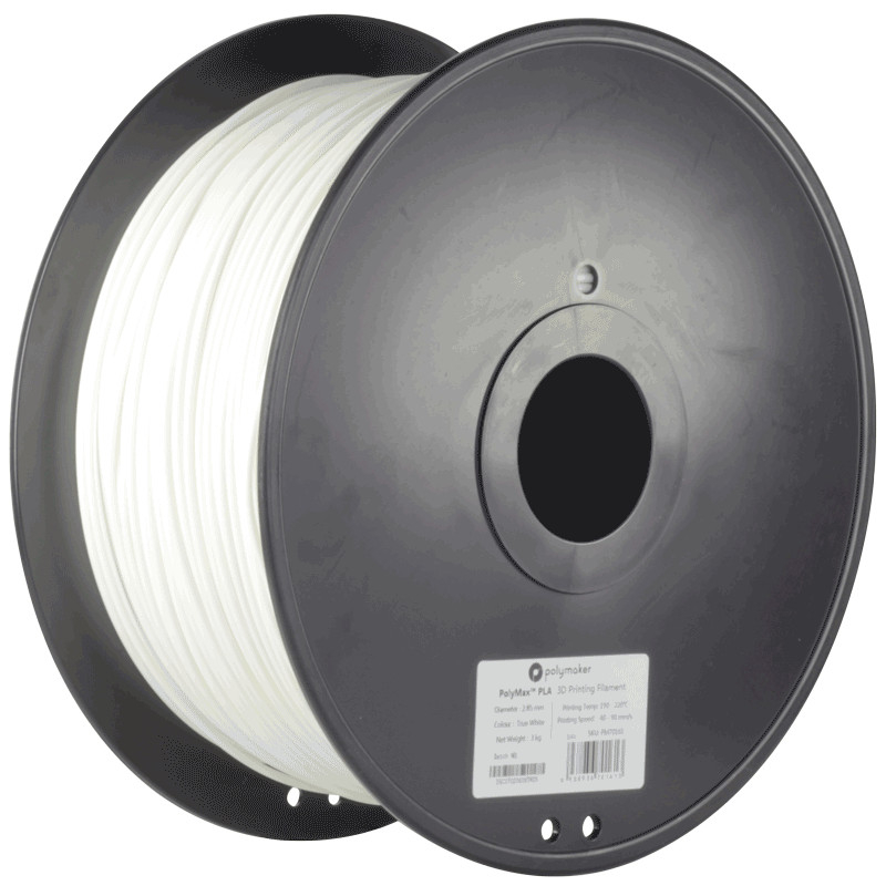 PolyMax PLA Blanc - 1.75mm - 3 kg