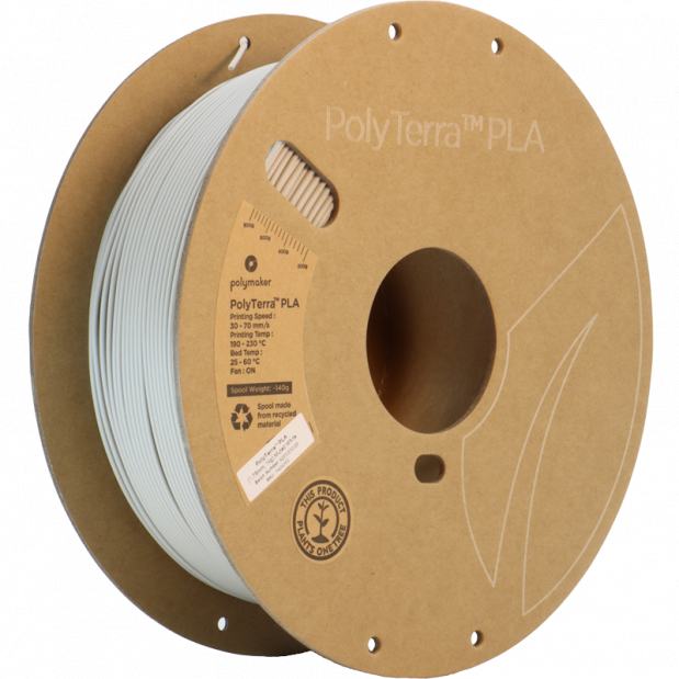 PolyTerra PLA Bianco Muto - 1.75mm - 1 kg