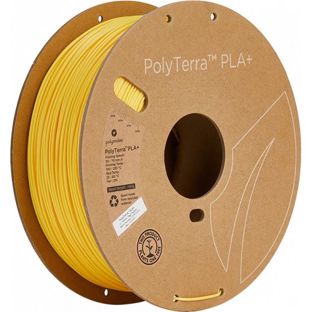 PolyTerra PLA+ Giallo - 1.75mm - 1 kg