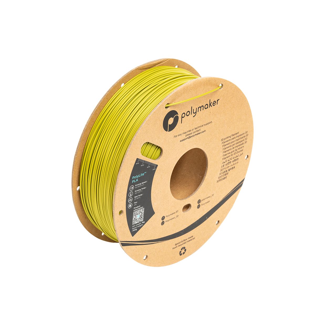 PolyLite PLA Verde oliva - 1.75mm - 1 kg