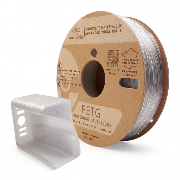 Nanovia PETG Naturale (trasparente) - 1,75 mm - 750g