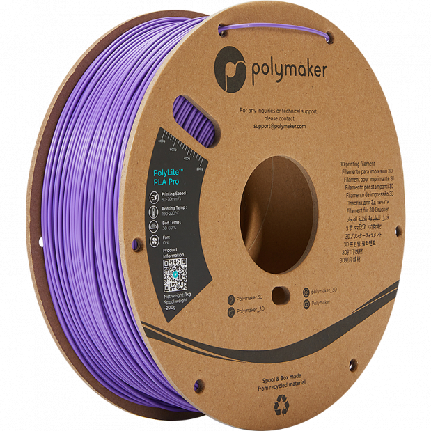 PolyLite PLA Pro Viola scuro - 1.75mm - 1 kg