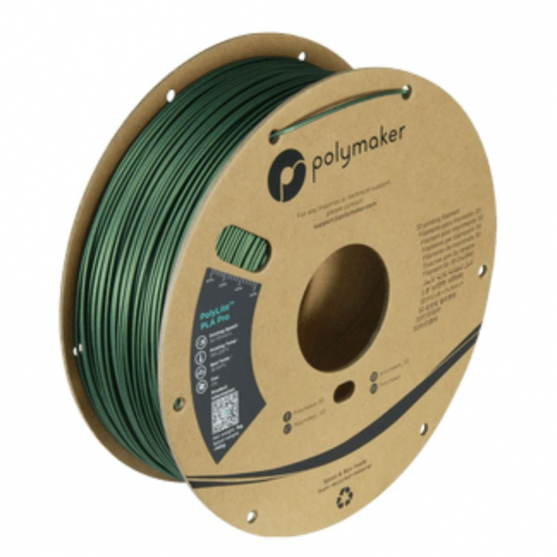 PolyLite PLA Pro Verde metallizzato - 1.75mm - 1 kg