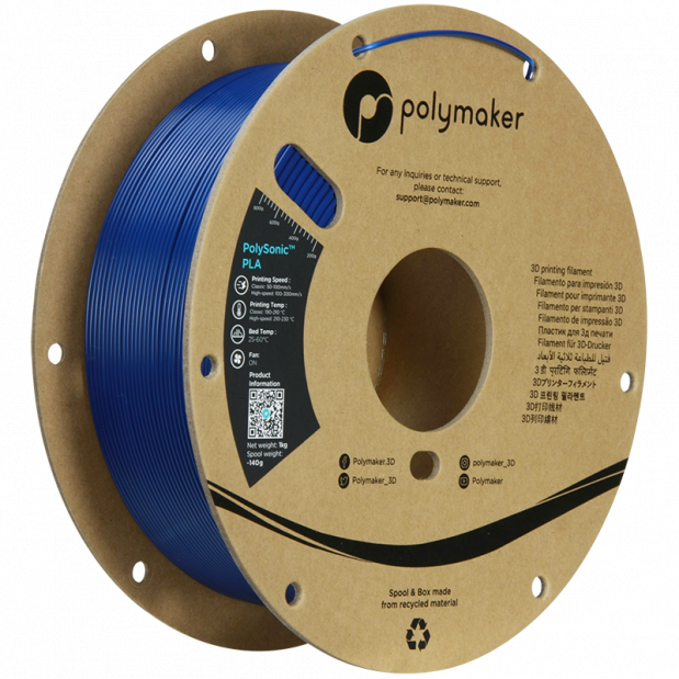 PolySonic PLA (High Speed) Blu - 1.75mm - 1 kg