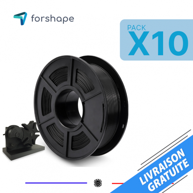 Confezione x10 PLA Forshape ecoPLA Nero - 10 Kg - 1.75mm