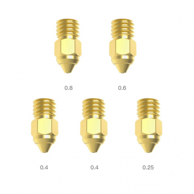 Ugelli in ottone Creality MK-ST (5 pz.)