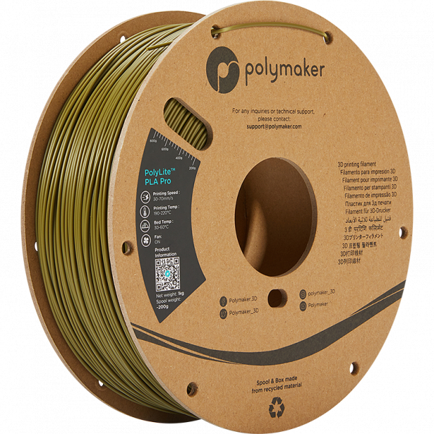 PolyLite PLA Pro Army Green - 1.75mm - 1 kg