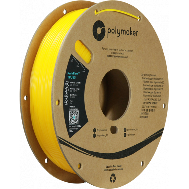 PolyFlex TPU-95A Giallo - 1.75mm - 750 g