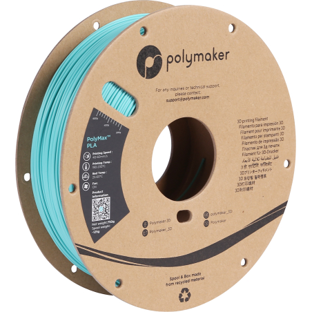 PolyMax Tough PLA Polymaker Alzavola (Blu anatra verde) - 1.75mm - 750 g