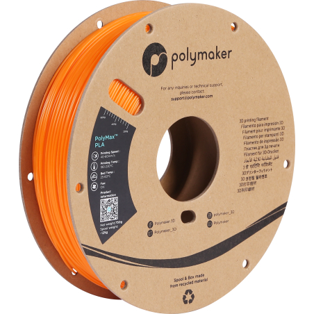 PolyMax Tough PLA Arancione - 1.75mm - 750 g