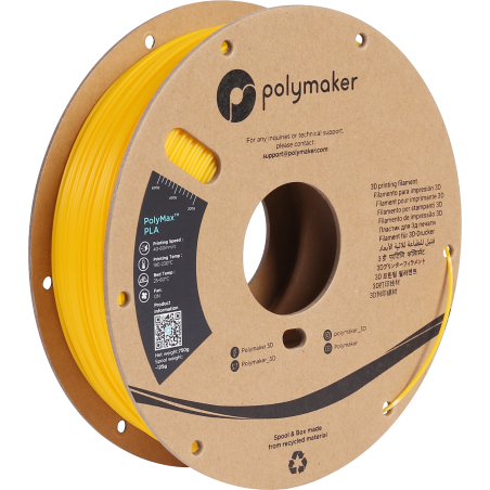 PolyMax Tough PLA Giallo - 1.75mm - 750 g