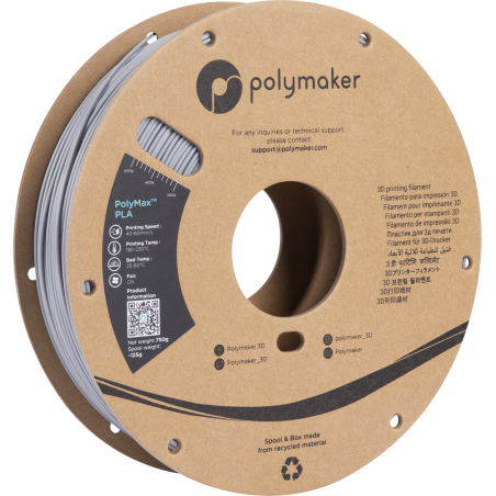 PolyMax Tough PLA Grigio - 1.75mm - 750 g