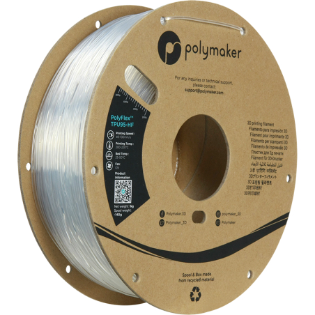 PolyFlex TPU-95A High Speed Traslucido (trasparente) - 1.75mm - 1 kg