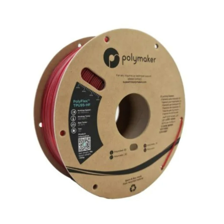 PolyFlex TPU-95A High Speed Rosso traslucido - 1.75mm - 1 kg