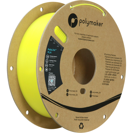 PolyLite PLA Giallo luminoso - 1.75mm - 1 kg